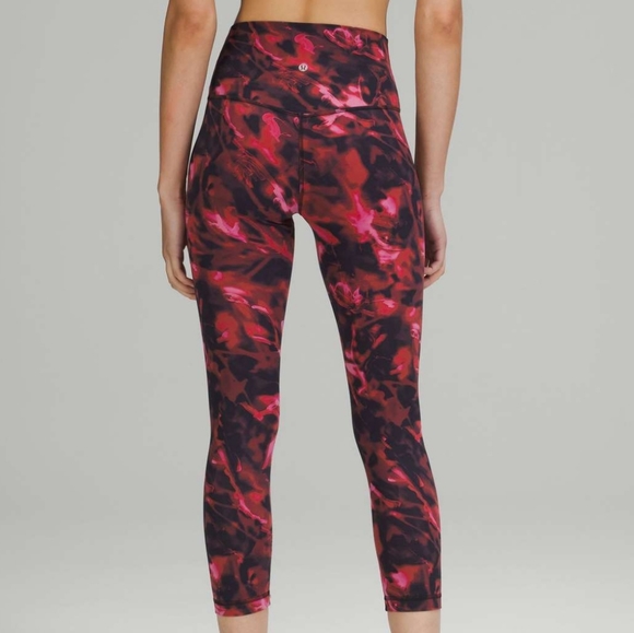 lululemon athletica Pants - SOLD Sz 8 Lululemon Align High-Rise Crop 25" Intensity Pink Blossom Multi Nulu.